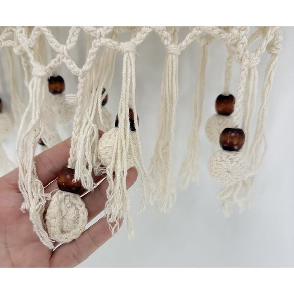 XXI Los Angeles Cream Ivory Crochet Cardigan Duster Size Small Boho Festival - Picture 6 of 12